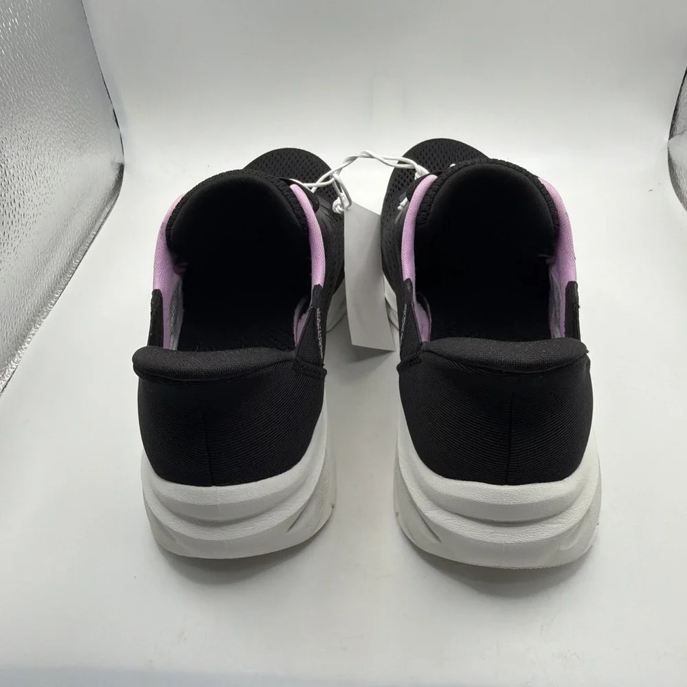 SKECHERS Hands Free‎ Swift Fit Mesh Sneakers Black Pink Lace Up. Size 7